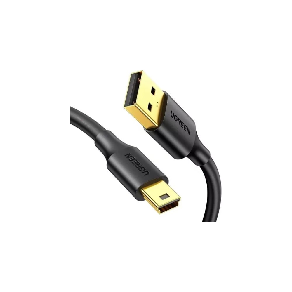 Изображение товара Кабель Ugreen US132 USB 2.0 A Male to Mini 5 Pin Male Cable. Длина: 2м. Цвет: черный 30472_
