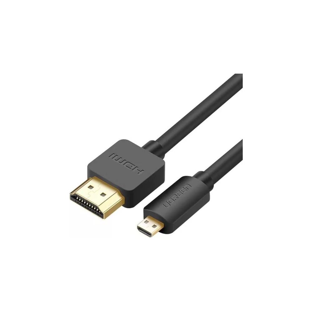 Изображение товара Кабель Ugreen HD127 Micro HDMI to HDMI 1м черный высокого качества