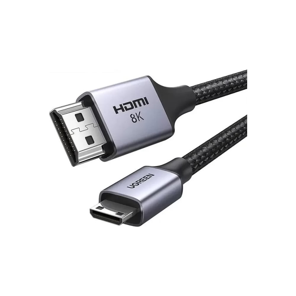 Изображение товара Кабель Ugreen HD163 Mini HDMI to HDMI 8K Cable. Длина: 2м. Цвет: черный 15515_