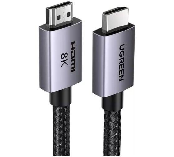 Изображение товара Кабель Ugreen HD171 HDMI 2.1 Male To Male 8K Cable. Длина: 3м. Цвет: серый 25911