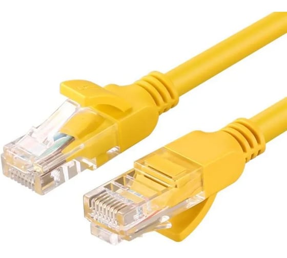 Изображение товара Кабель Ugreen сетевой NW103 Cat 5e UTP Ethernet Cable. Длина: 3м. Цвет: жёлтый 11232_
