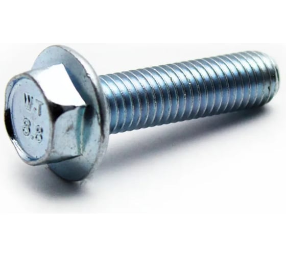 Изображение товара Болт SORREX М10x30 шестигранная головка с фланцем по DIN 6921 оцинкованный высокопрочный 10.9 25 штук 6921-110-10-30 25