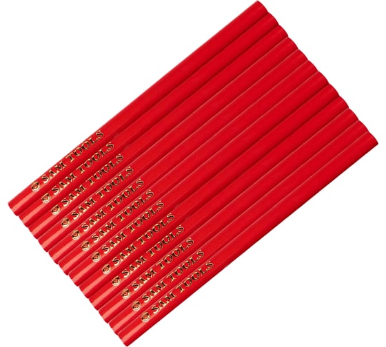 Изображение товара Карандаш строительный черный SAMGRUPP 12 шт SAMC-037000001-12