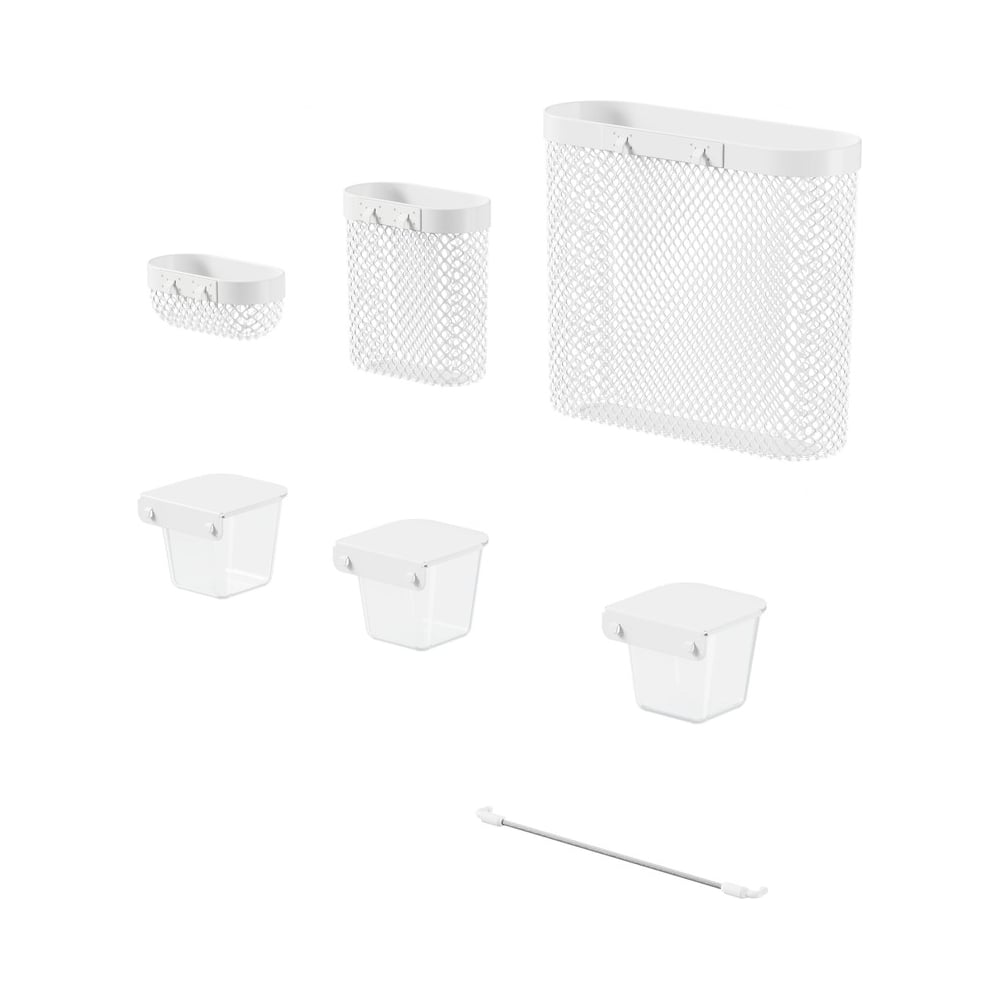 Изображение товара Комплект сладких и прочных пластиковых стальных лотков Cactus CS-PB-SET1 белый