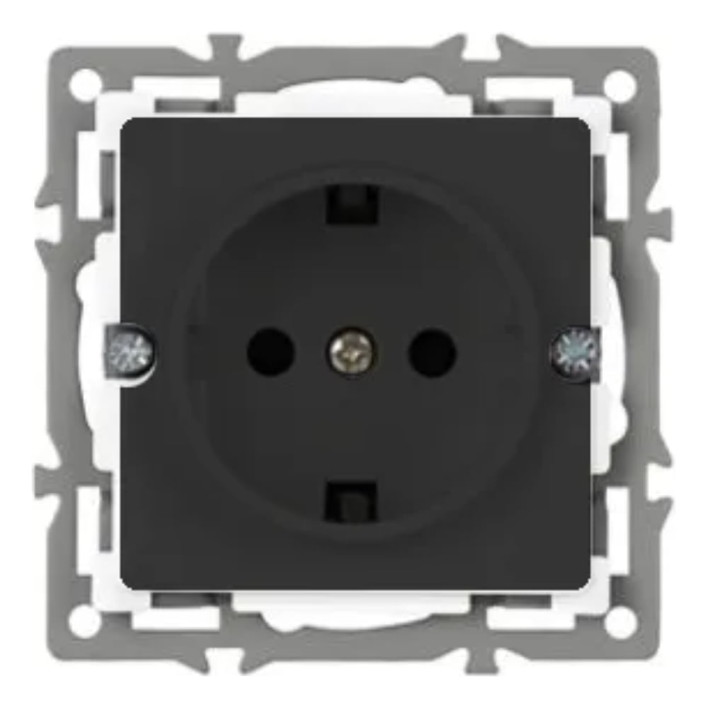 Изображение товара Механизм розетки Arlight SCT-GP-MEU-PL-BK 1 шт черный встроенный