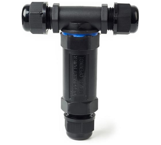 Изображение товара Кабельный коннектор Т-образный HLT (клеммник 5PIN) IP68 (10шт./уп.) 083-07-004