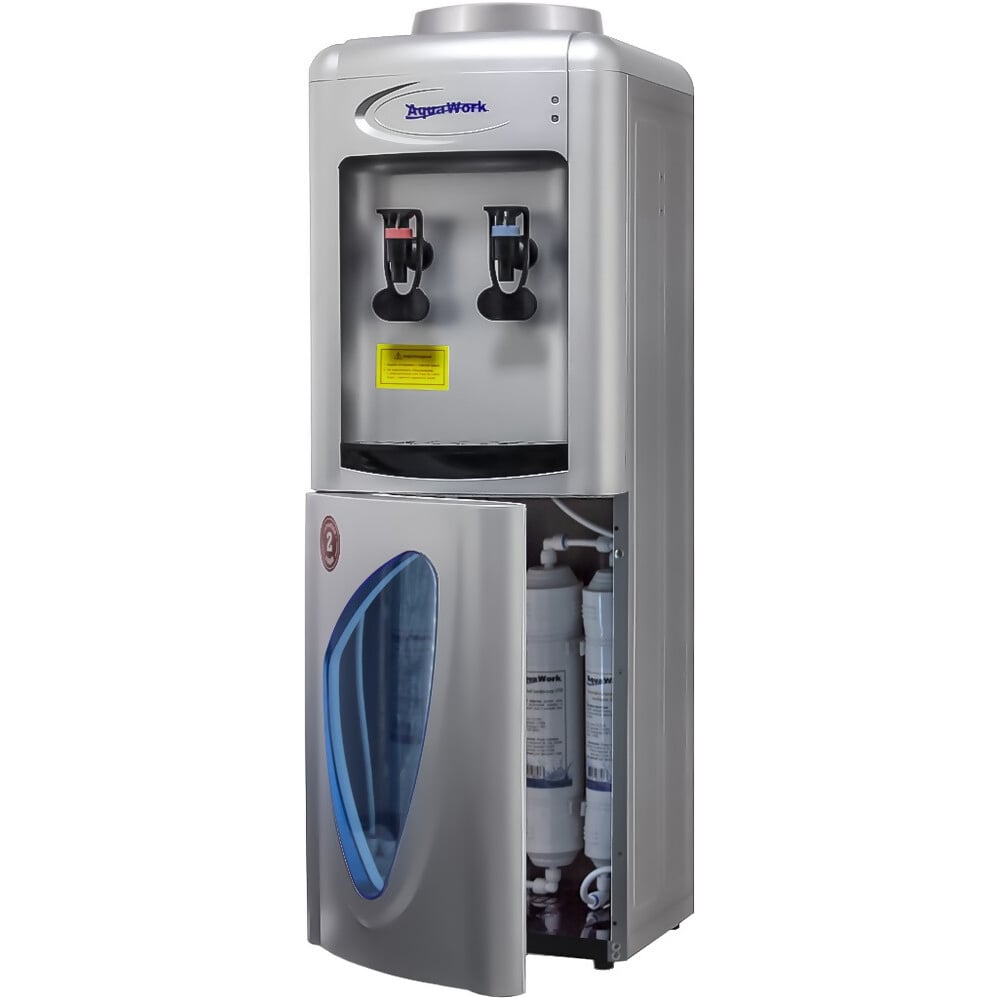 Изображение товара Пурифайер Aqua Work 0. 7 LR/SF+F серебро - напольный фильтр-кувшин для горячей и холодной воды