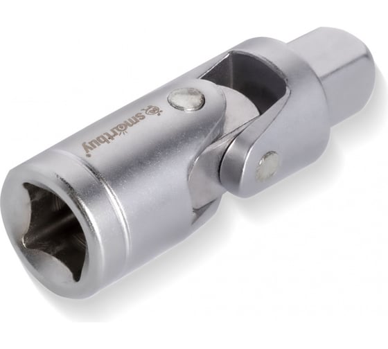 Изображение товара Кардан под квадрат SMARTBUY 1/2", угловой, cталь, матовая, шаровый фиксатор Tools SBT-SWC-12p1