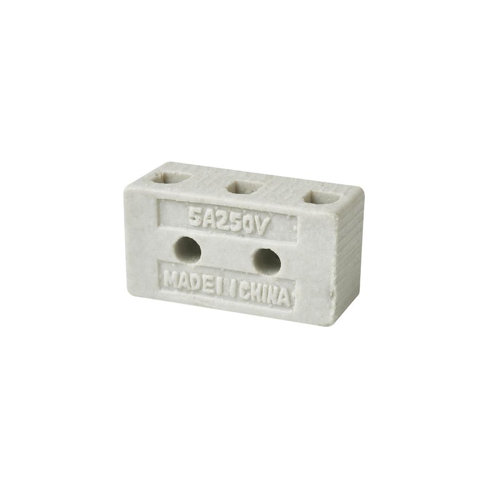 Изображение товара Клемма керамическая винтовая HLT ККВ-5 мм2 3 пары контактов 20 шт