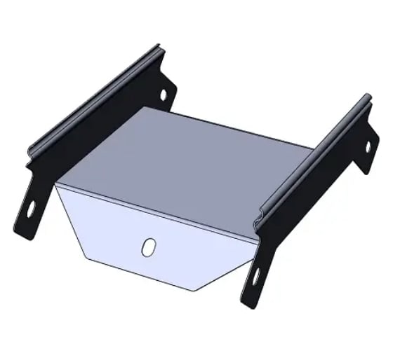 Изображение товара Угол внешний CABLIDERTRAYS (спуск) замковый 90 град, оцинкованный ЛМЗС-400х50-1,0-90