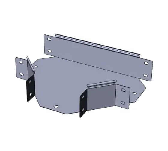 Изображение товара Т-секция CABLIDERTRAYS замковая оцинкованная ЛМЗТ-200х100-1,2