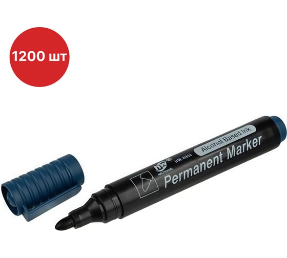 Изображение товара Маркер перманентный SAMGRUPP Премиум синий, 1200 шт SAMC-037000011-1200