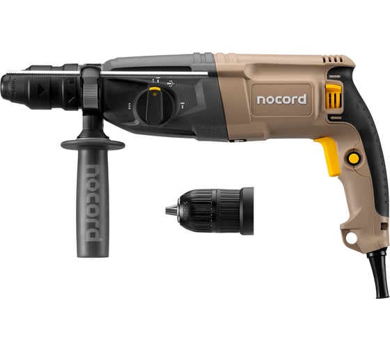Изображение товара Перфоратор Nocord 800 Вт, 3.0 Дж, 3 режима, быстросъёмный патрон SDS+ и кулачковый патрон в комплекте, NHD-800.30.2 900089.NHD-800.30.2-2
