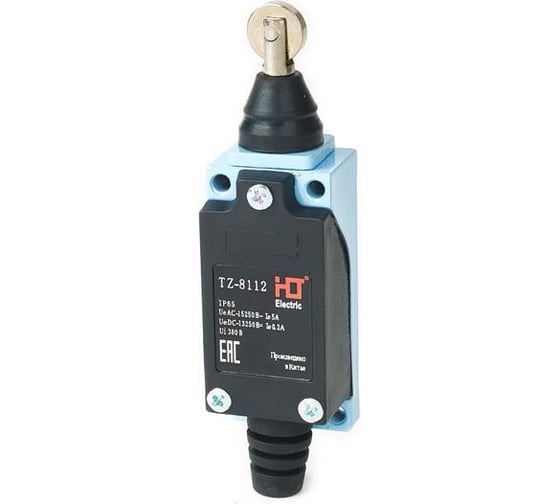Изображение товара Концевой выключатель HLT TZ-8112 с горизонтальным плунжером прямого давления IP65 (уп./10 шт) 085-23-403