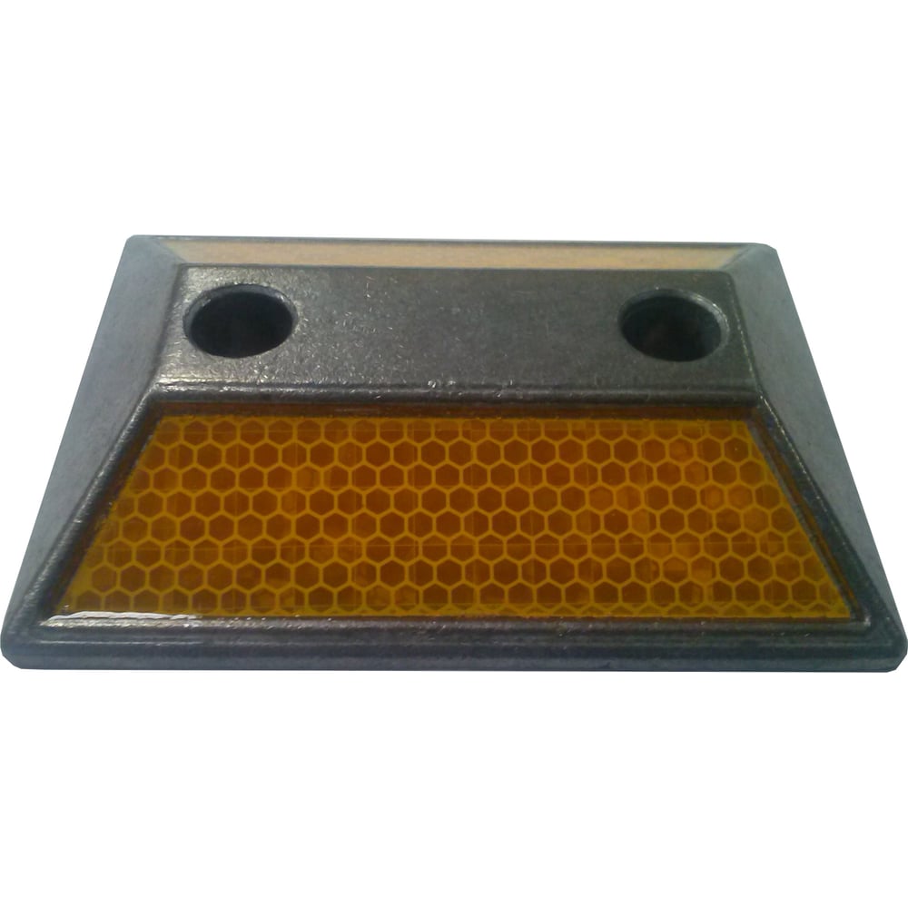 Изображение товара Светоотражатель дорожный ТЕХНОЛОГИЯ КД-3 алюминий, 100х135 мм, под анкерное крепление, желтый 00000006615