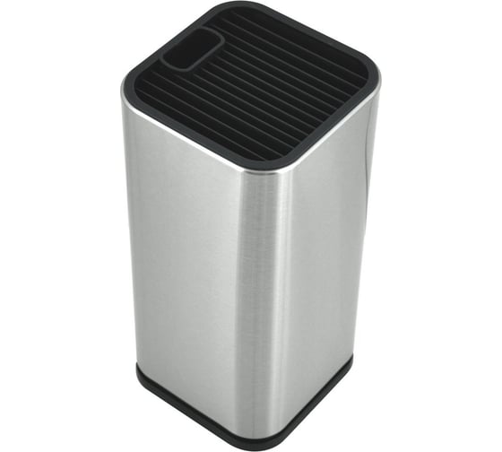 Изображение товара Подставка для ножей и ножниц МУЛЬТИДОМ Металлик, размер 10х10х23 см VL60-59