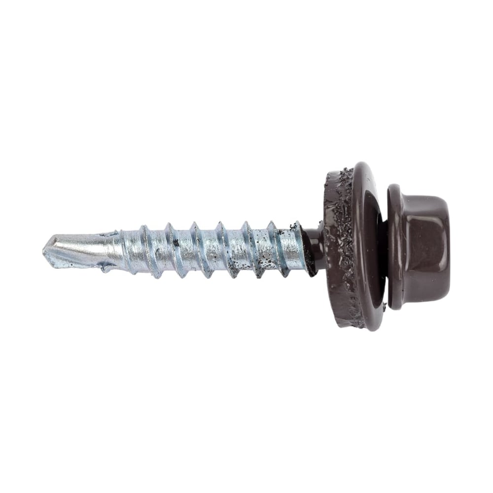 Изображение товара Саморез кровельный ЖЕСТЬ 4,8х35 RAL8019 серо-коричневый, 60 шт.