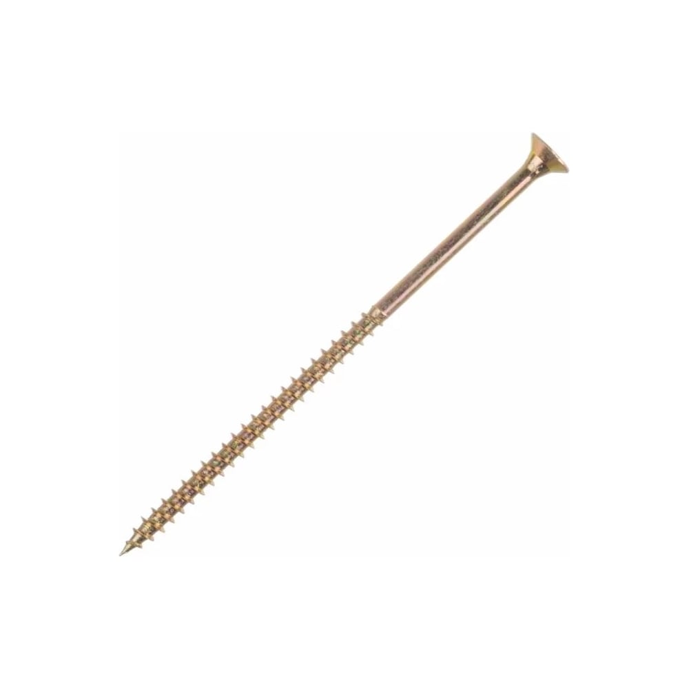 Изображение товара Саморез по дереву ЖЕСТЬ желтый цинк, 4,8х102, 4 шт. европодвес УТ-00002850