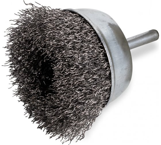 Изображение товара Щетка металлическая зачистная SMARTBUY d 75 мм,вертикальная, щетина 0.3 мм, с осью, Tools SBT-SCMB-1p1