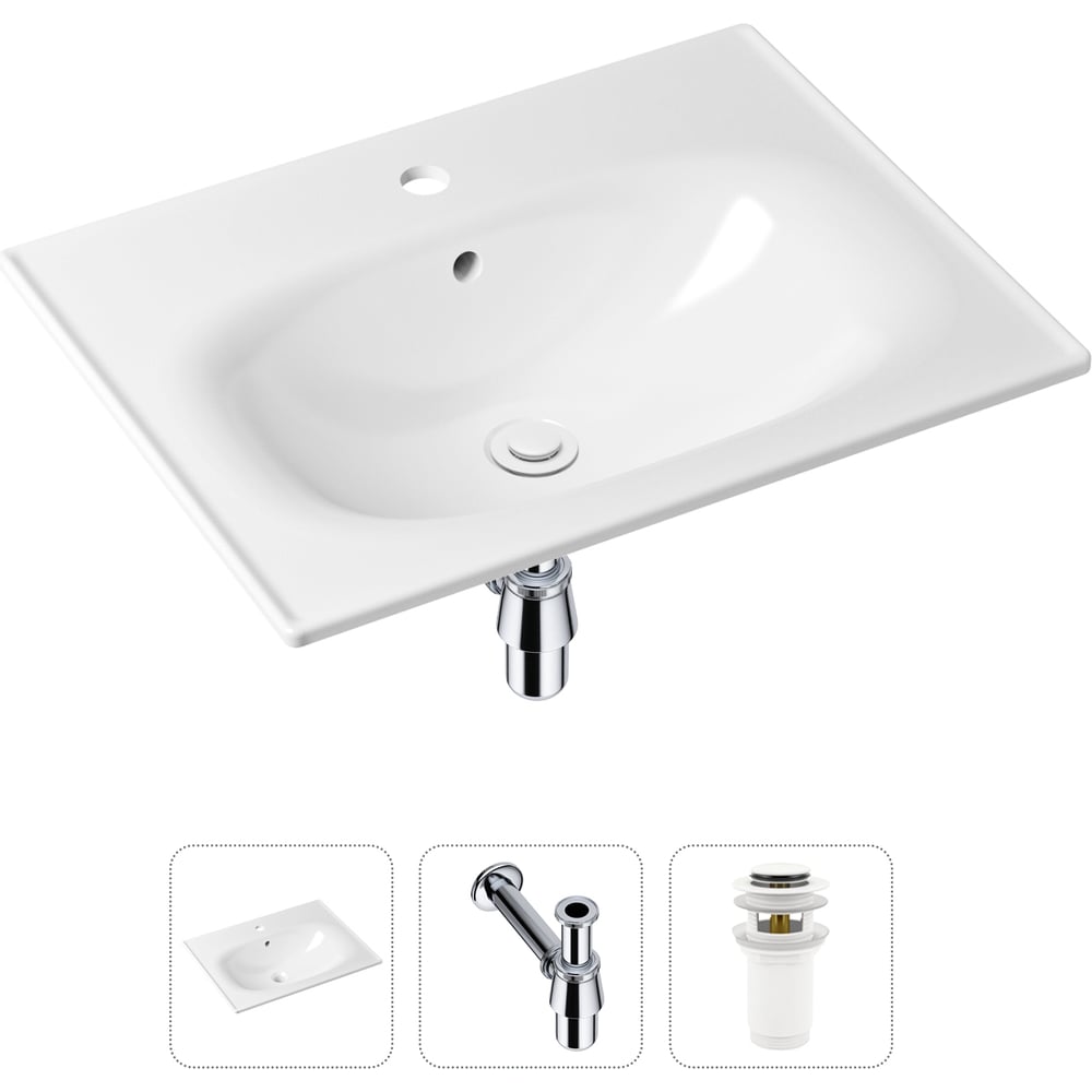 Изображение товара Врезная раковина для ванной Lavinia Boho Bathroom Sink в комплекте 3 в 4 20217614R