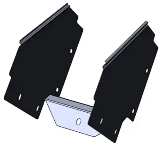 Изображение товара Угол внешний CABLIDERTRAYS спуск, замковый, 90 градусов, оцинкованный ЛМЗС-150х150-1,2-90