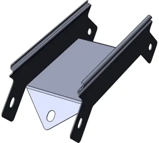 Изображение товара Угол внешний CABLIDERTRAYS спуск, замковый, 90 градусов, оцинкованный ЛМЗС-100х50-1,0-90