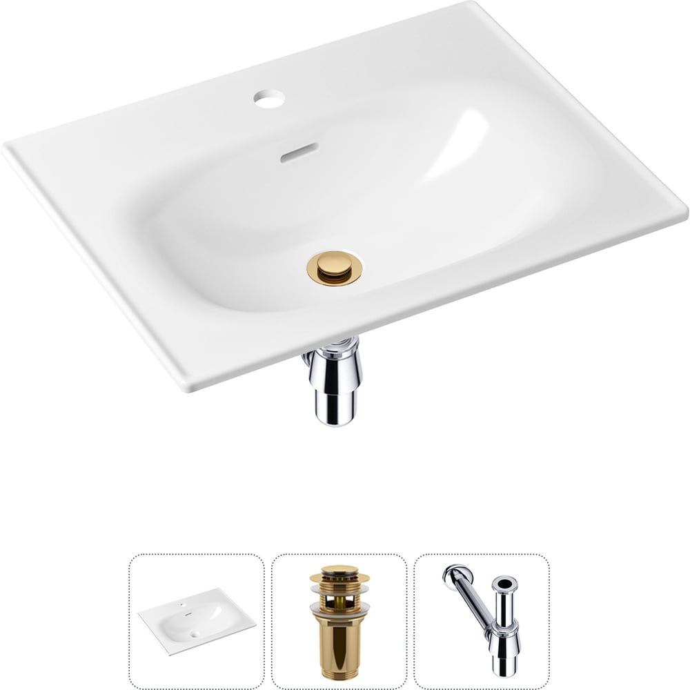 Изображение товара Врезная раковина для ванной Lavinia Boho Bathroom Sink в комплекте 3 в 3 20217613R Изображение товара Врезная раковина для ванной Lavinia Boho Bathroom Sink в комплекте 3 в 3 20217613R