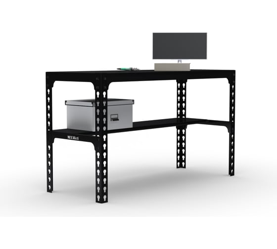 Изображение товара Стол металлический ООО Металекс 750x1200x600 мм, чёрный 112285