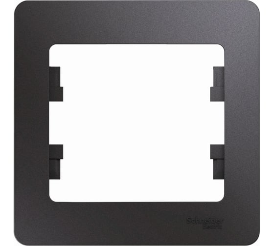 Изображение товара 1-местная рамка Systeme Electric Glossa графит GSL001301