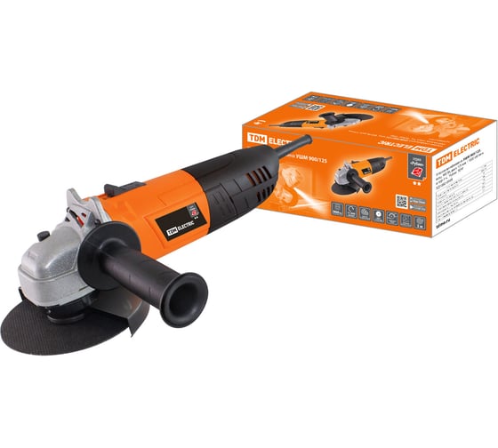 Изображение товара Угловая шлифмашина TDM ELECTRIC 900 Вт, диск 125 мм, 11000 об/мин Рубин SQ1080-0105