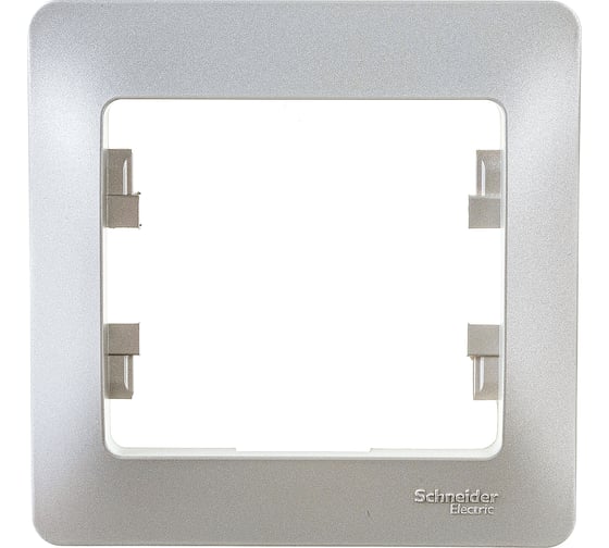 Изображение товара 1-местная рамка Systeme Electric Glossa платина GSL001201