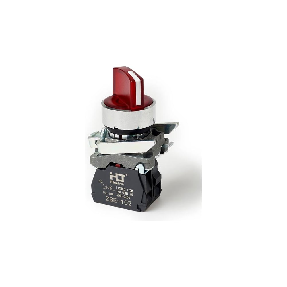 Изображение товара Переключатель HLT XB4-BК2462 на 2 положения с подсветкой 24V IP65