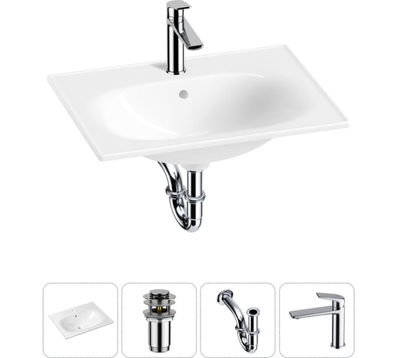 Изображение товара Врезная раковина для ванной Lavinia Boho комнаты Bathroom Sink в наборе 4 в 1 20217583R