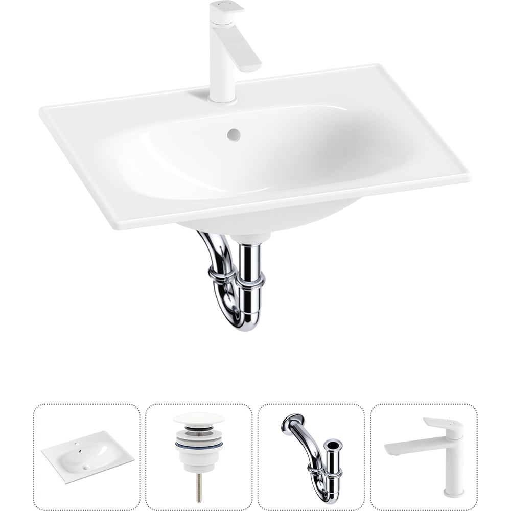 Изображение товара Врезная раковина для ванной Lavinia Boho серия Bathroom Sink 20217602R белая