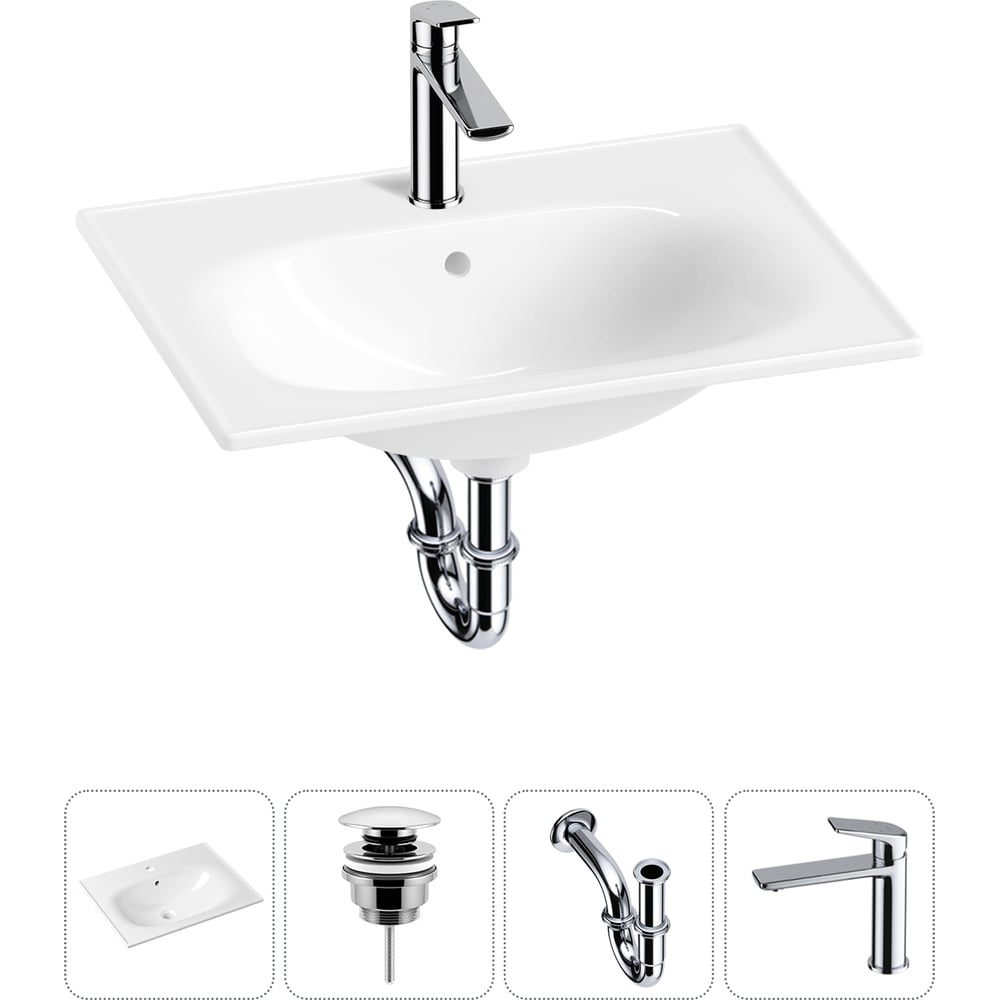 Изображение товара Врезная раковина для ванной Lavinia Boho комнаты Bathroom Sink в наборе 4 в 1 20217599R