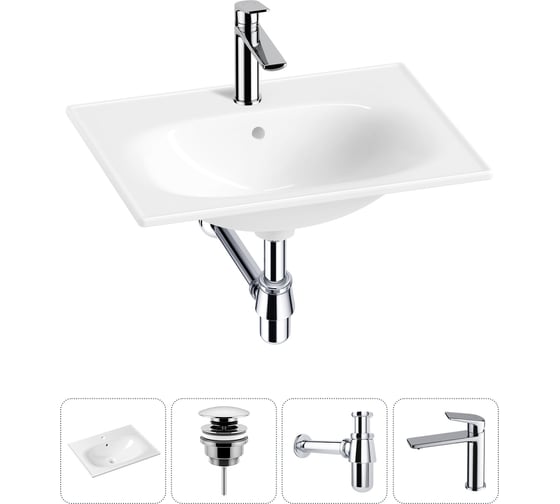 Изображение товара Врезная раковина для ванной Lavinia Boho комнаты Bathroom Sink в наборе 4 в 1 20217631R