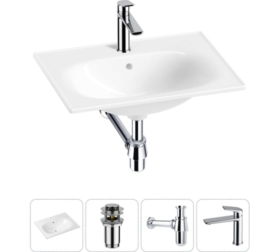 Изображение товара Врезная раковина для ванной Lavinia Boho комнаты Bathroom Sink в наборе 4 в 1 20217615R