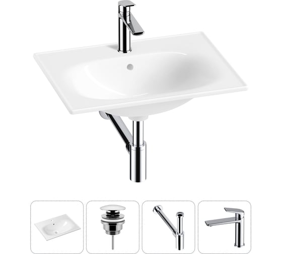 Изображение товара Врезная раковина для ванной Lavinia Boho комнаты Bathroom Sink в наборе 4 в 1 20217655R