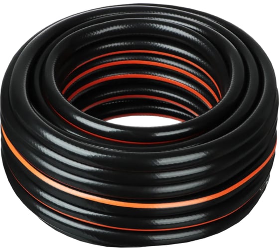 Изображение товара Шланг поливочный В ПРИдачу ПВХ Мелисса 3-слойный армированный бухта 25 м, 3/4 черный 1210165