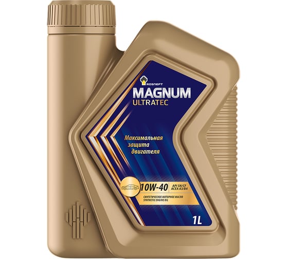 Изображение товара Моторное масло РОСНЕФТЬ Magnum Ultratec 10W-40 SN-CF синт. кан. 1 л 40814932