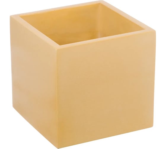 Изображение товара Кашпо Вещицы Квадро 1.3 л, желтый Kras1