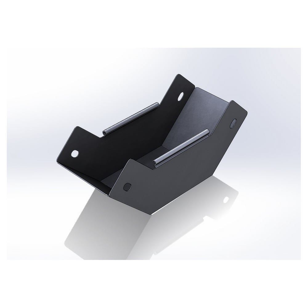 Изображение товара Угол внутренний (подъем) CABLIDERTRAYS замковый 90 град, оцинкованный ЛМЗП-100х100-1,5-90