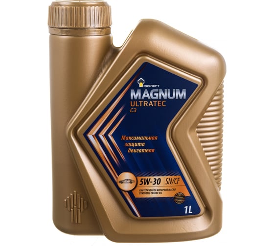 Изображение товара Моторное масло РОСНЕФТЬ Magnum Ultratec C3 5W-30 SN-CF синт. кан. 1 л 40814132
