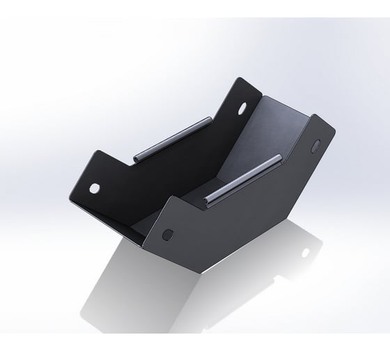 Изображение товара Угол внутренний (подъем) CABLIDERTRAYS замковый 90 град, оцинкованный ЛМЗП-100х80-0,7-90