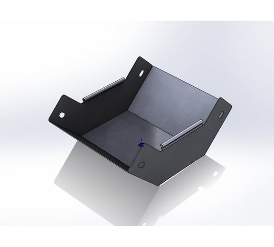 Изображение товара Угол внутренний (подъем) CABLIDERTRAYS замковый 90 град, оцинкованный ЛМЗП-300х100-1,2-90