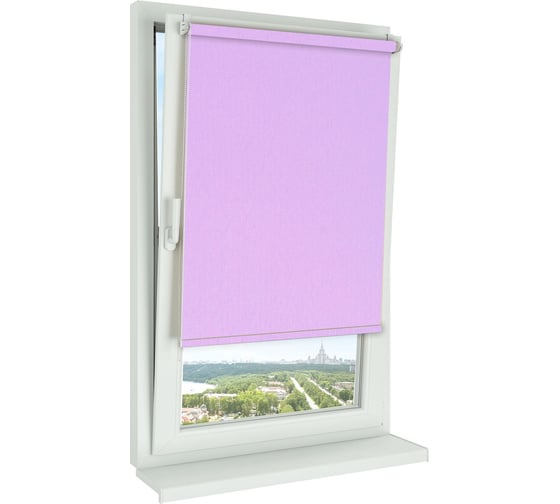 Изображение товара Однотонная рулонная штора Peora лиловая 180х160 см 68478