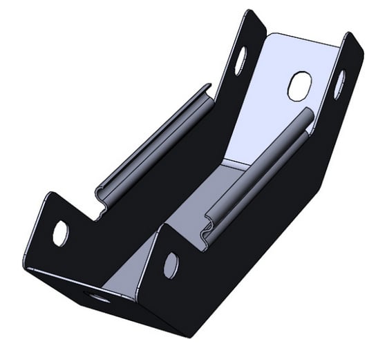 Изображение товара Угол внутренний (подъем) CABLIDERTRAYS замковый 90 град, оцинкованный ЛМЗП-50х50-1,0-90