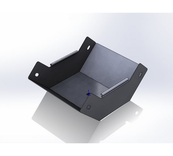 Изображение товара Угол внутренний (подъем) CABLIDERTRAYS замковый 90 град, оцинкованный ЛМЗП-500х70-1,2-90