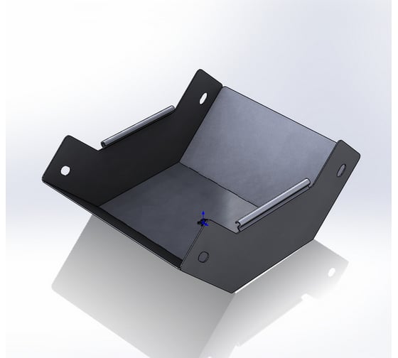 Изображение товара Угол внутренний (подъем) CABLIDERTRAYS замковый 90 град, оцинкованный ЛМЗП-400х80-0,7-90