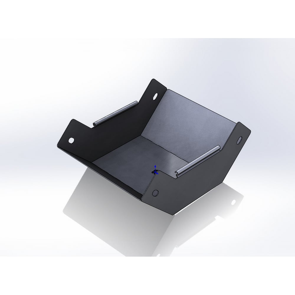 Изображение товара Угол внутренний (подъем) CABLIDERTRAYS замковый 90 град, оцинкованный ЛМЗП-600х80-1,5-90